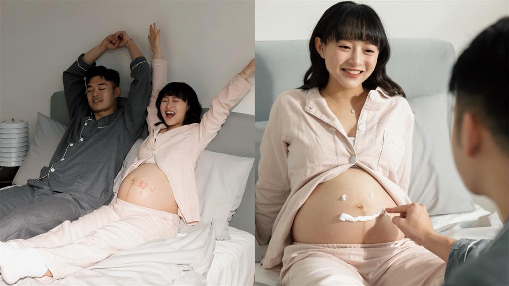 30歲王齊麟愛妻「挺8個月巨肚」上身炸開！躺床「真實互動曝光」網狂看：恭喜