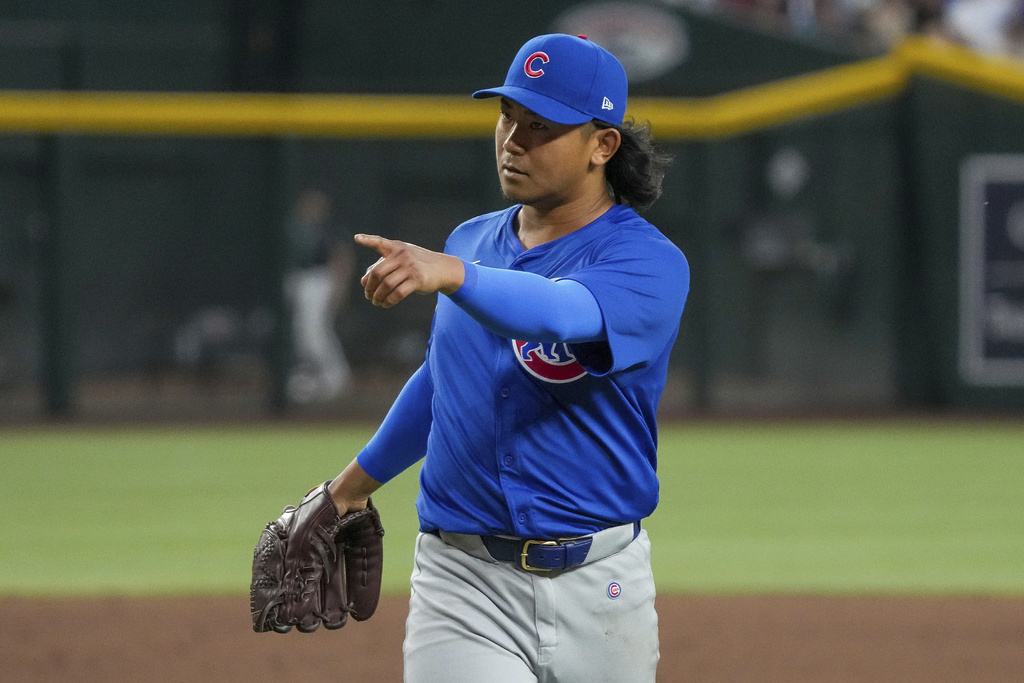 MLB(影)/今永昇太先發7局表現精采奪首勝 小熊4:3客場險勝響尾蛇