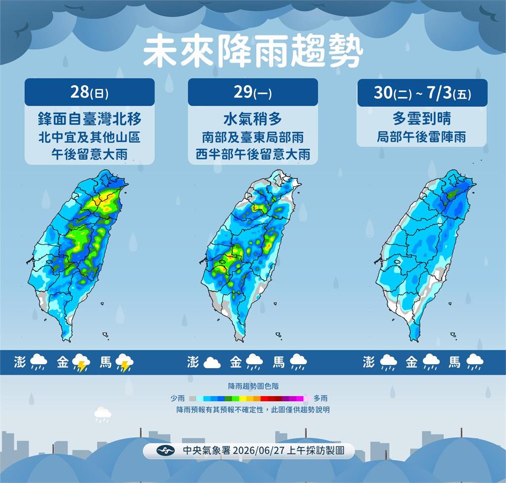 快新聞／連日豪雨終結倒數！氣象署曝最快「這時」放晴