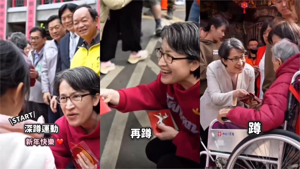 蕭美琴新年「路邊狂深蹲」身影流出！「背後真相曝光」暖翻網：真的很可以