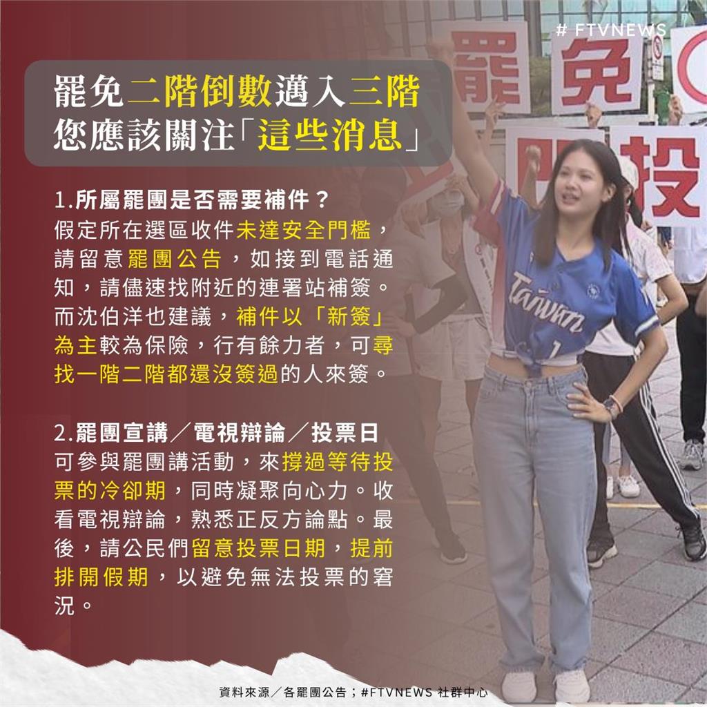 【不斷更新】全台大罷免二階連署送件進度、成案名單、三階投票法定門檻及爭議一次看