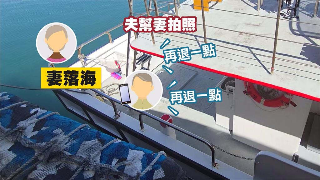 再退一點!花蓮賞鯨船遊客幫妻拍照 妻子腳滑落海神情淡定引熱議