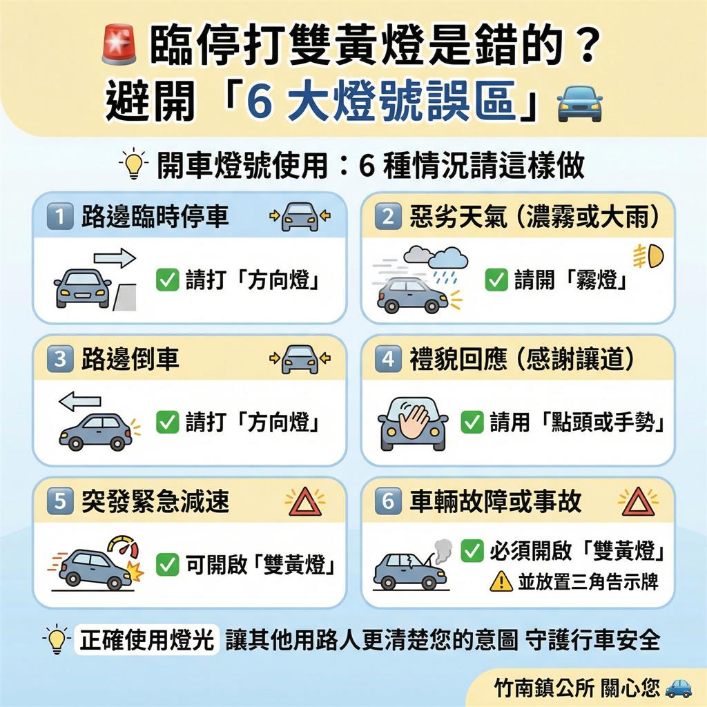 一票駕駛搞錯！「臨停猛打1燈」違規恐慘噴3600元…警揭正確做法了