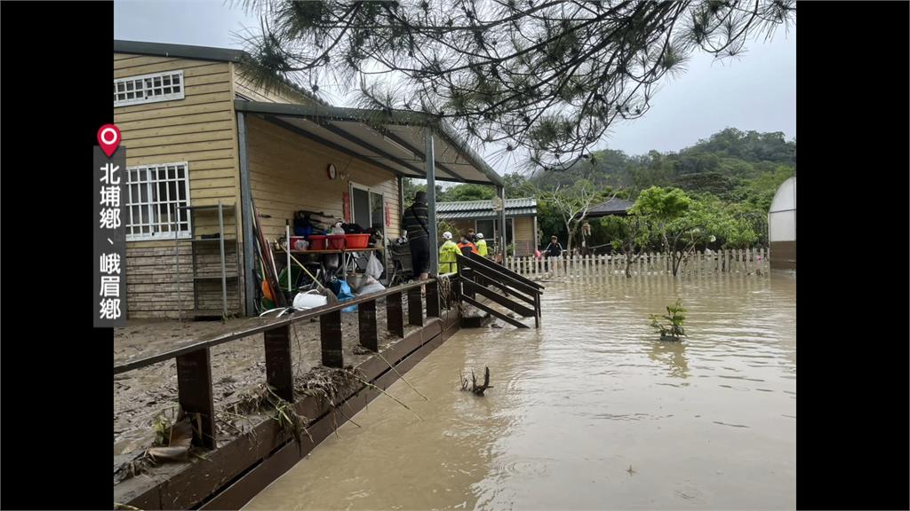 鋒面釀災情! 新竹山區溪水暴漲 北埔.峨嵋一度20多人受困