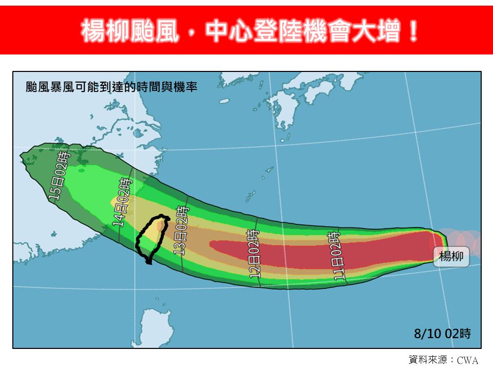 楊柳「小鋼炮」登陸機會增！專家估從「1地區」撲進恐海陸警雙發