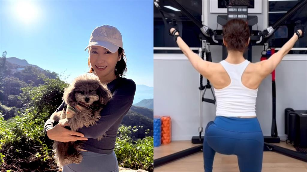 54歲黎姿少女體態曝光!貼身運動褲「炸出蜜桃臀、露小蠻腰」網看傻…