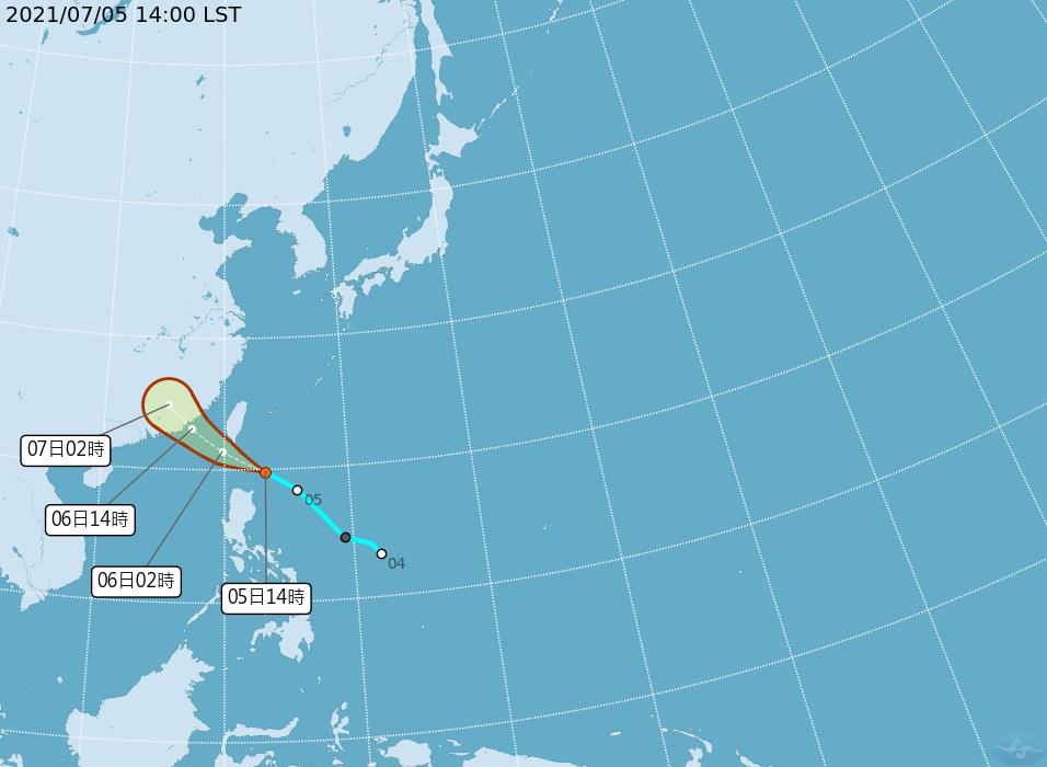 「烟花」颱風最快今下午生成!今晚起變天「各地風雨時程」一次看