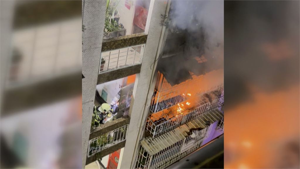 高雄前鎮公寓電線走火引發火災　消防灌救無人傷亡