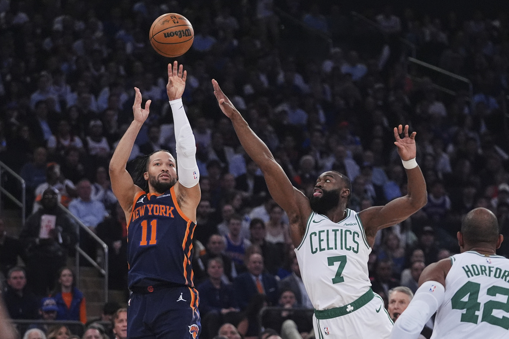 NBA季後賽(影)／ 塔圖姆爆砍42分決勝節傷退！尼克121比113力守主場聽牌