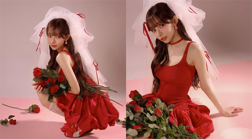 情人節限定「紅裙娃娃」竟是林襄!神秘角度「起伏炸裂0縮水」網震撼:天吶