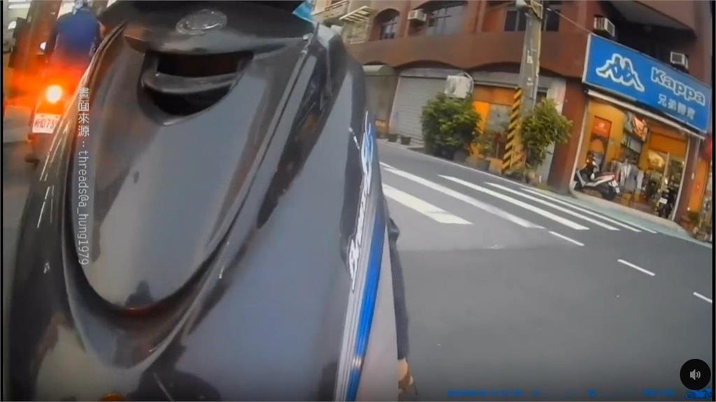 綠燈起步停讓學生　騎士遭追撞還被嗆「東港人沒在報警」