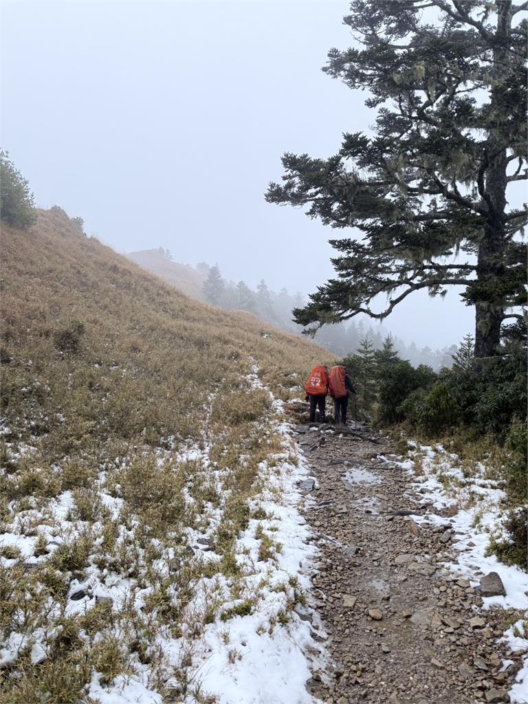 雪霸國家公園變身銀白世界　武嶺「雪地騎馬」恐觸法