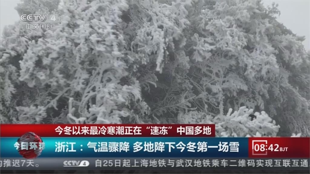 最強寒流發威 中國急凍! 遼寧低溫下探零下30度 創入冬新低