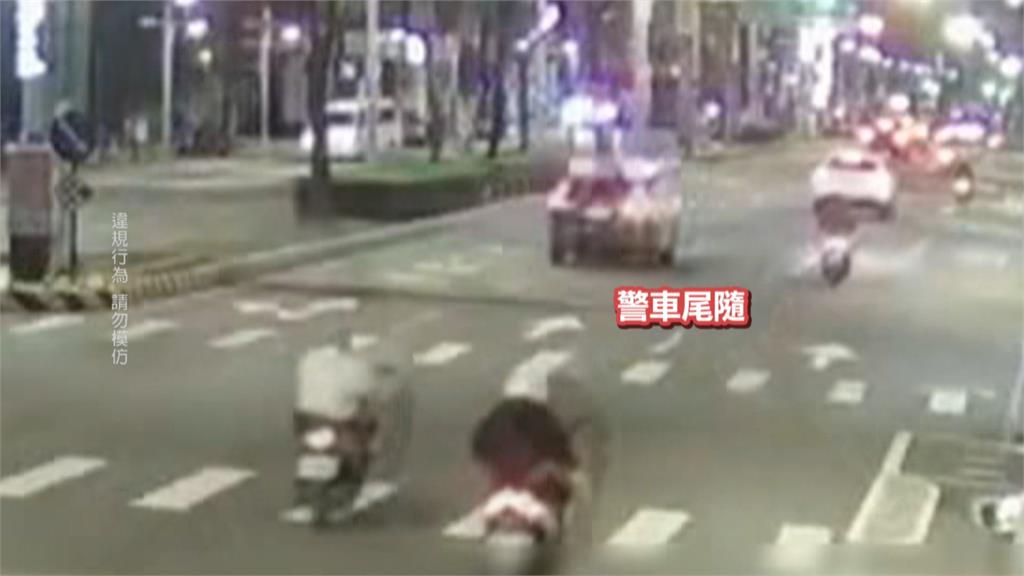 板橋追到萬華！扣牌車拒檢狂飆　闖機車道.開上人行道