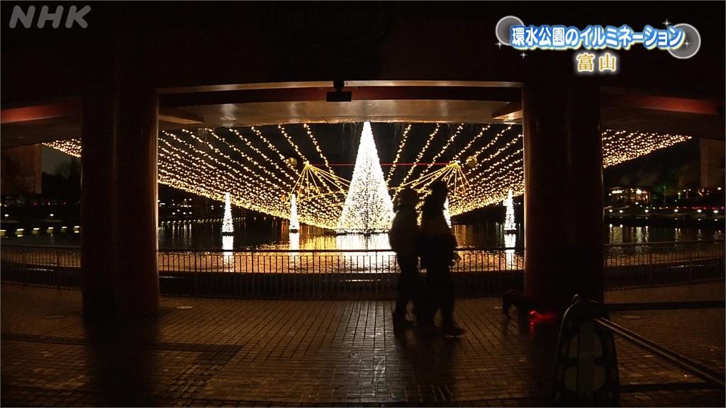 年關將近！水族館用「電鰻發電」點亮耶誕樹　富山運河夢幻燈海過耶誕