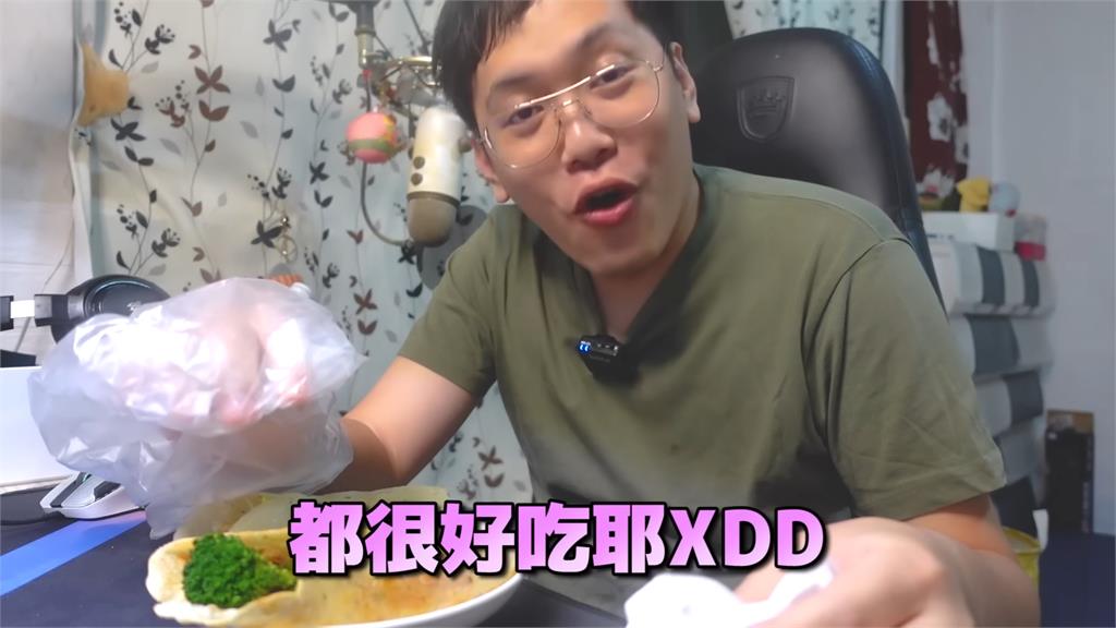 想吃甚麼想到崩潰?YTR一天用50元解決2餐 他喊:再吃1個禮拜會棄權