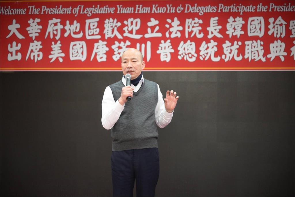 快新聞／餓壞！參加華府僑宴沒用到餐　韓國瑜轉赴印度餐廳狂吃畫面曝