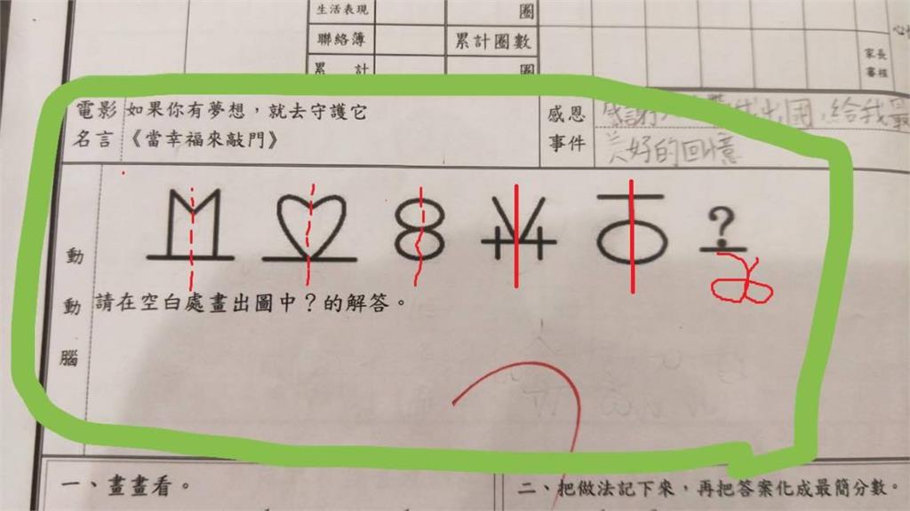 國小數學「5特殊圖案」考倒家長!神人「靠1條線秒解」網笑:頭好痛