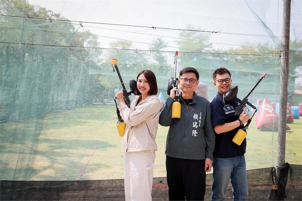 賴瑞隆PK「漆彈大賽」 組隊議員張博洋與大學生同場競技