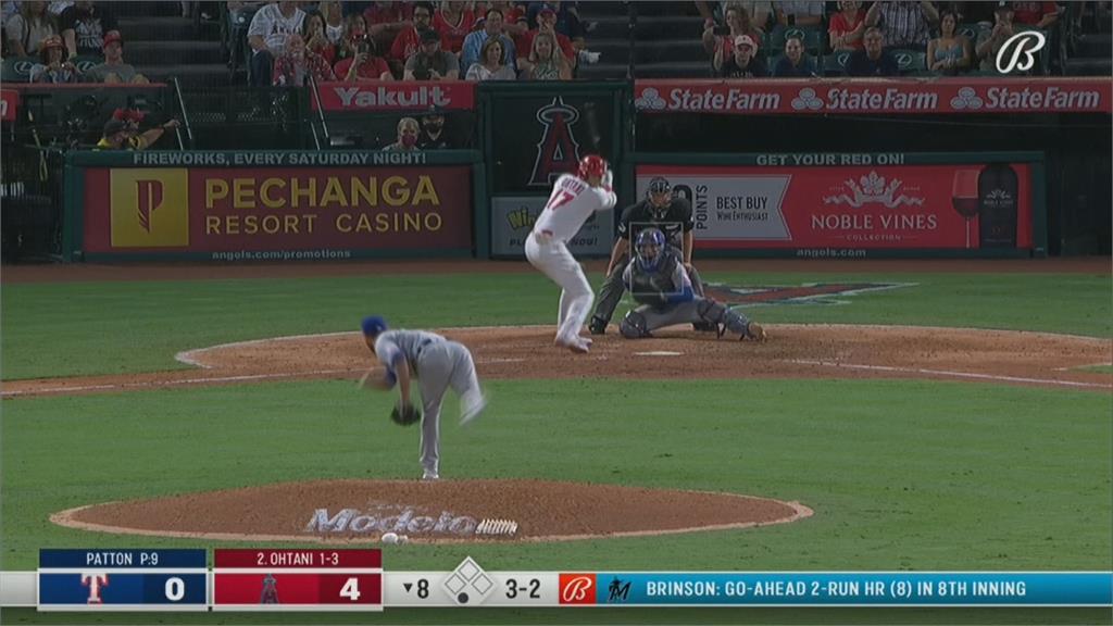 大谷翔平轟3分砲勝遊騎兵 本季43轟繼續領先