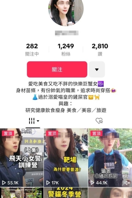 正妹警外洩「訓練打靶照」上抖音!濾鏡一關「真實年紀」網嚇爛:母湯