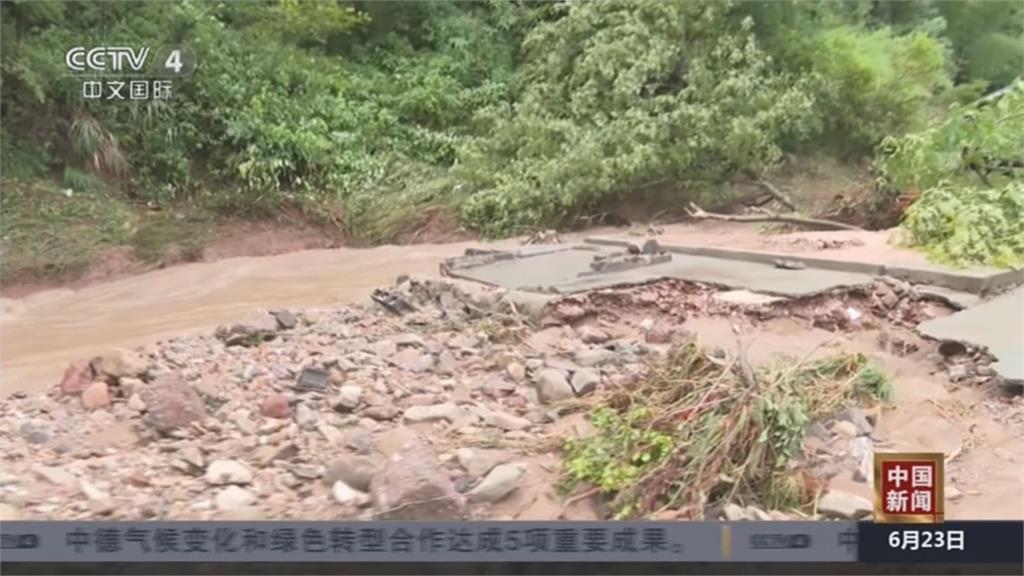 大水侵襲中國各地慘淹　廣東「房屋垮掉變廢墟」