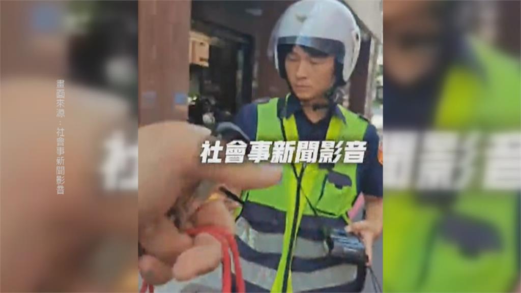 路口有「這個字」就要停! 騎士被警攔下開罰當街開噴