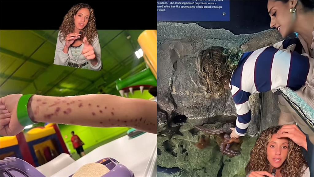 6歲男童遭水族館章魚纏手不放！「滿手瘀傷」驚悚畫面曝光引網憂