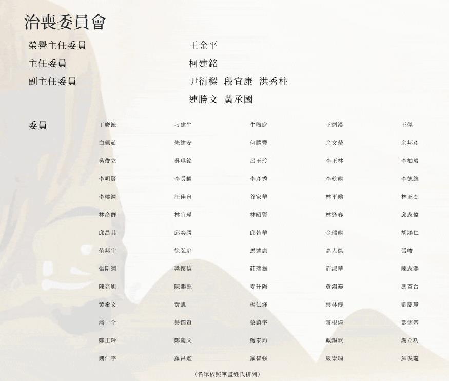 竹聯幫幫主「么么」治喪名單公開!驚見「國民黨S級大咖是榮譽主委」超鐵私交曝光