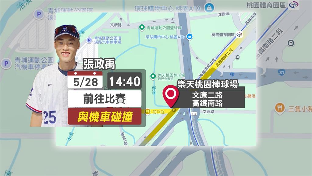 味全龍張政禹球場旁撞傷大學生 球團聲明致歉「這原因」下放二軍
