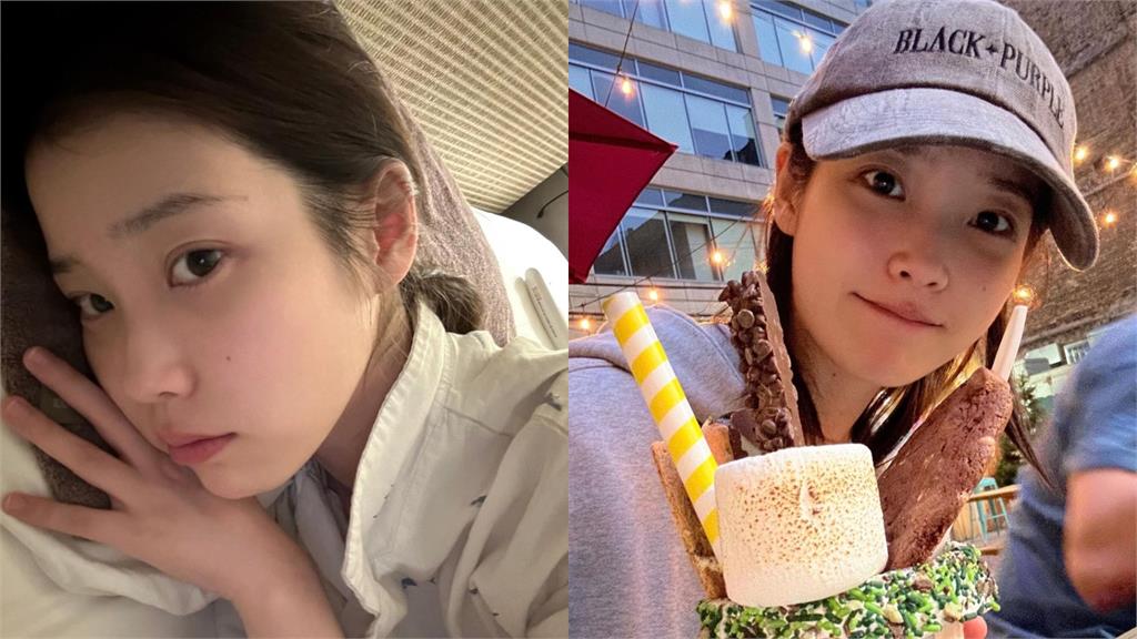 IU「精緻瓷娃娃妝全卸」路邊蹲地太落差!「便服穿這樣」網驚:誰家女兒走失了