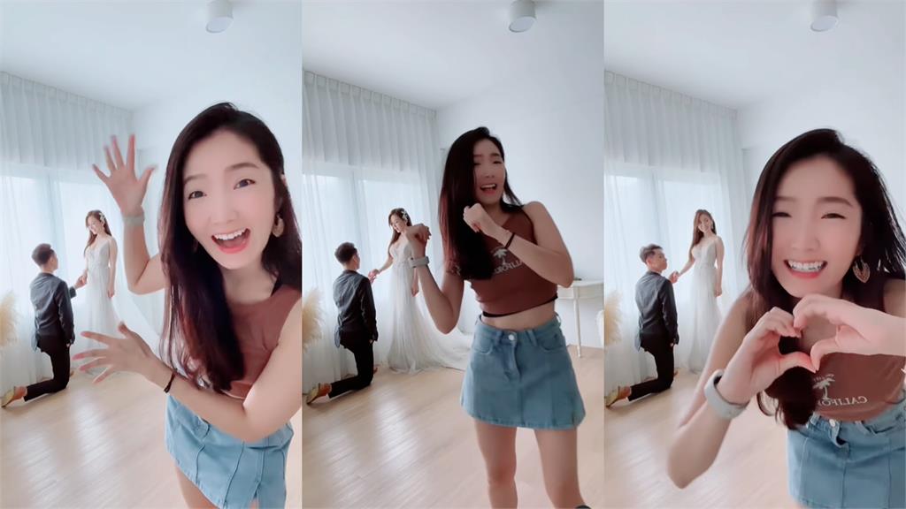 最兇新娘!陳子玄曬「激辣深V婚紗照」甜喊:故事正式開始了