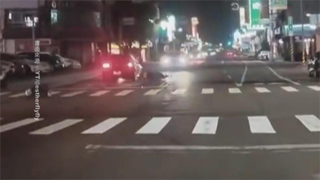 台南轎車逆向撞騎士害頭部重創 駕駛肇逃到案稱恍神