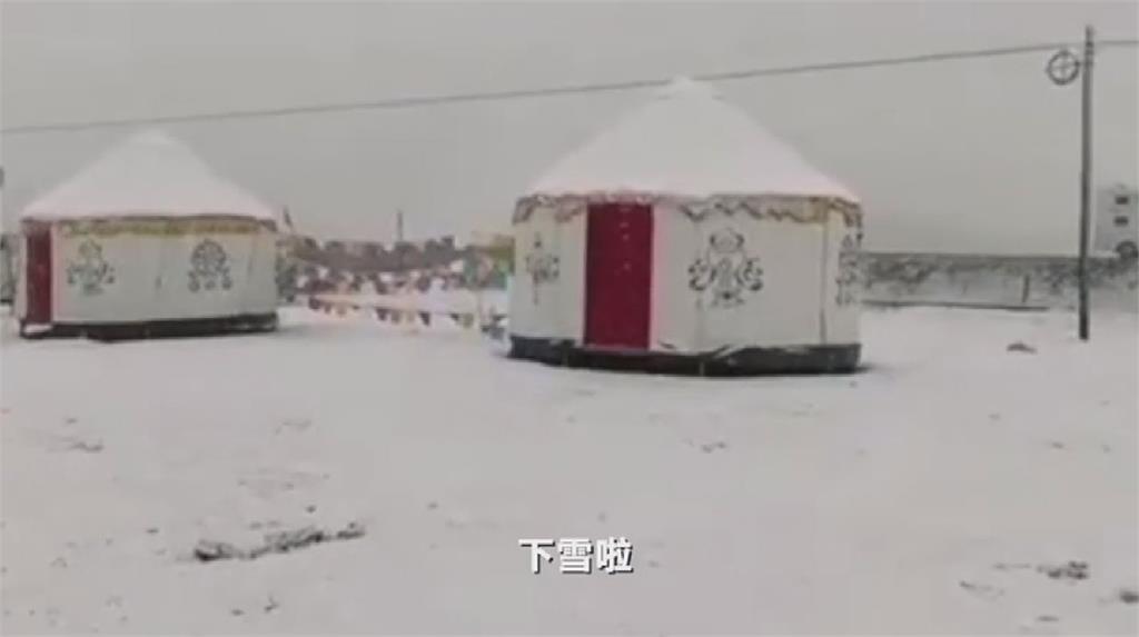 又沙塵暴又七月雪　中國青海兩天兩樣情