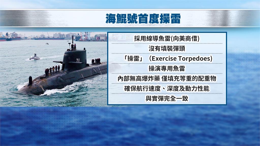 海鯤號首度操雷！　台船曝光水下震撼畫面