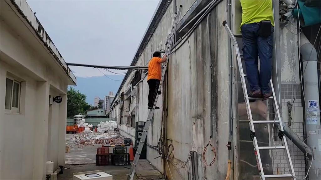 花蓮重慶市場「牆面倒塌擴大」　富凱大飯店將進行24hr持續拆除