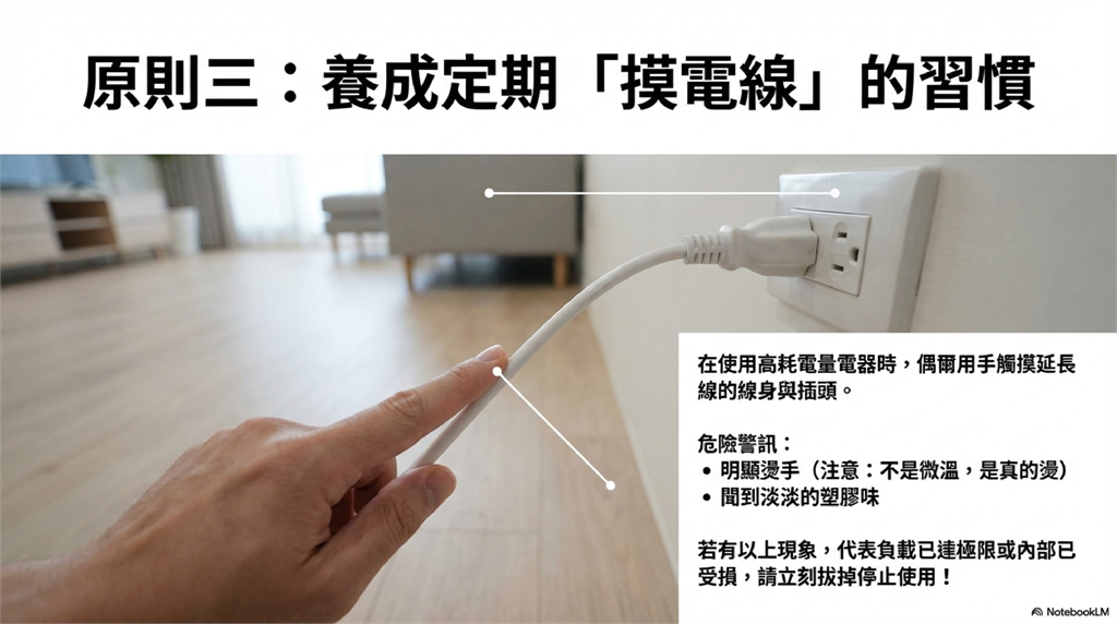 延長線「這樣收」恐導致火災！消防員示警「能輕易突破100度」曝保命3原則