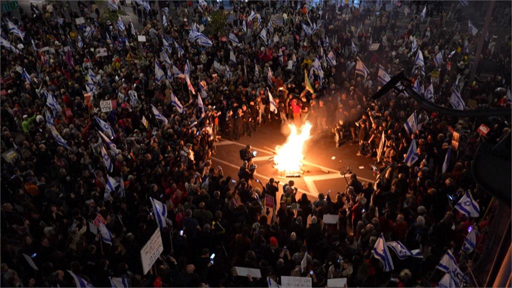 特拉維夫「救人質」爆衝突　演變成「反政府」抗議
