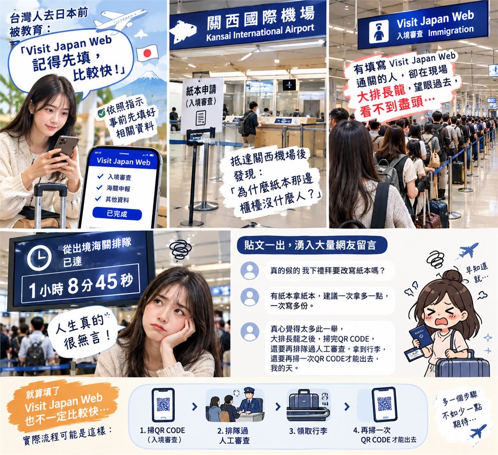 日本「快速通關」變慢速! 網友無奈表示: