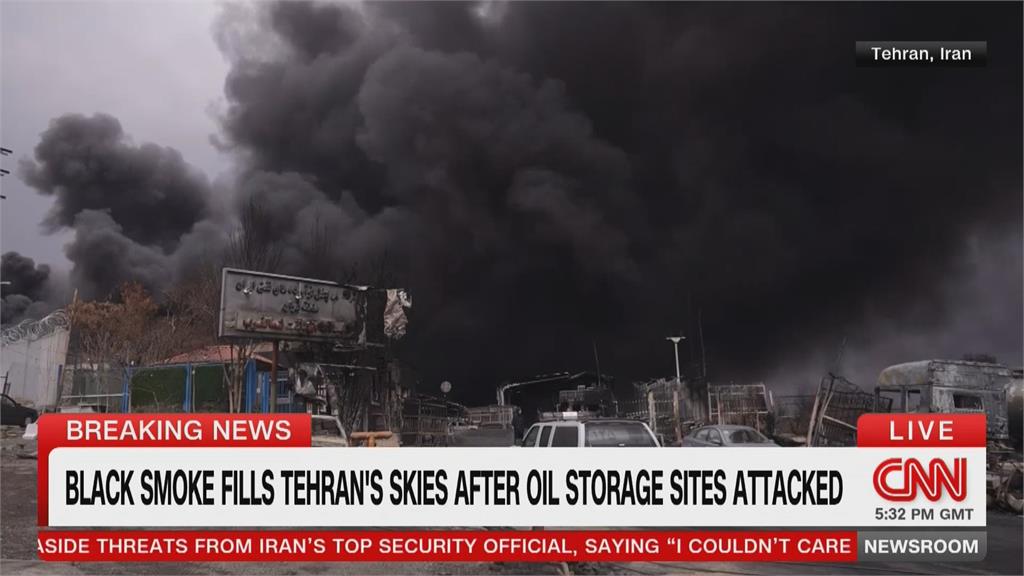 以色列擴大攻勢　伊朗儲油設施陷火海