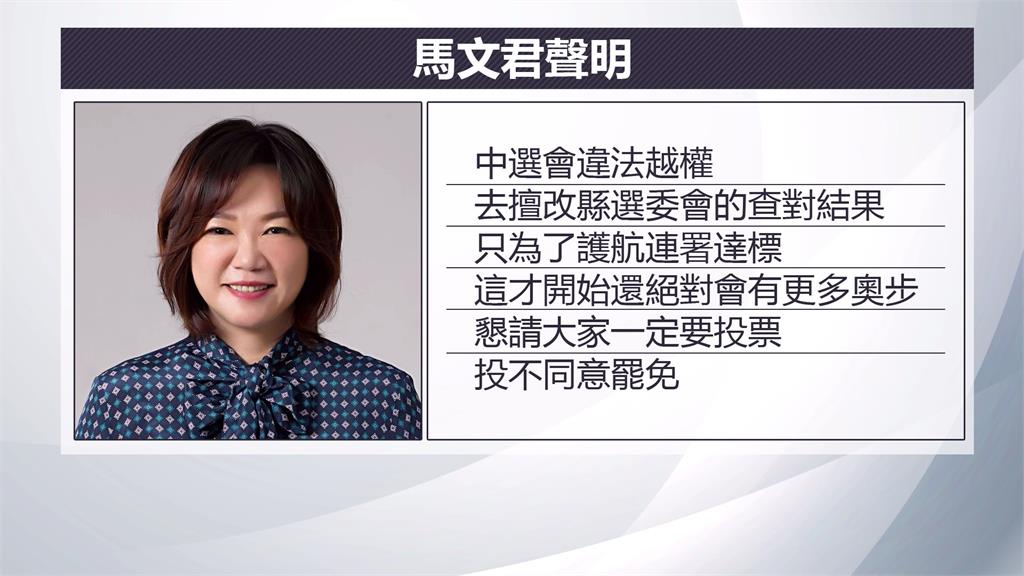 馬文君「福壽螺」效應發酵 南投ALL罷馬補件送出3846件
