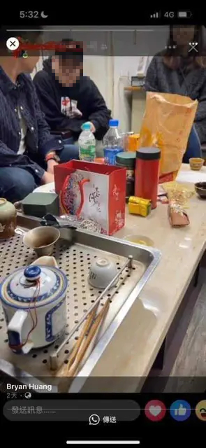 超哥警局內泡茶!大安分局遭爆「吃3萬多超派雞排」 網酸:都是自己人
