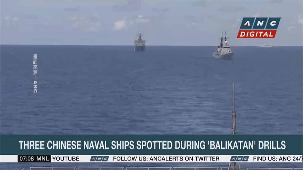 美菲「肩並肩」聯合軍演　巴拉望島外海實彈演練　中艦現蹤