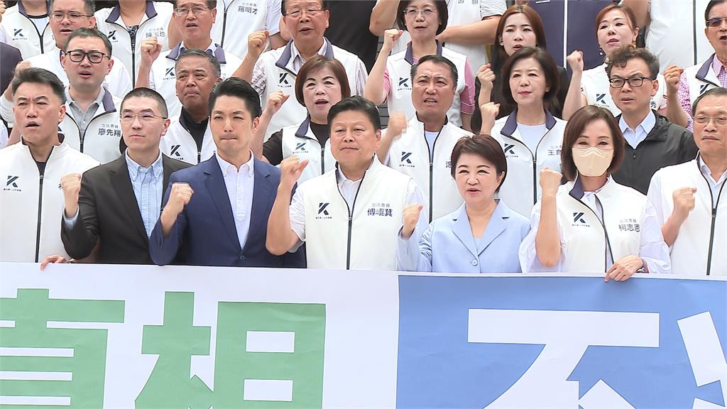 藍黨團合體3市長反毒油宣傳上凱道 現場卻不見鄭麗文?
