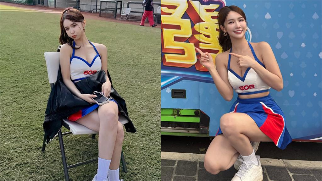 啦啦隊女神辣穿極短背心「解放中空」！一彎腰「大麻糬現形」她甜喊：看到了嗎