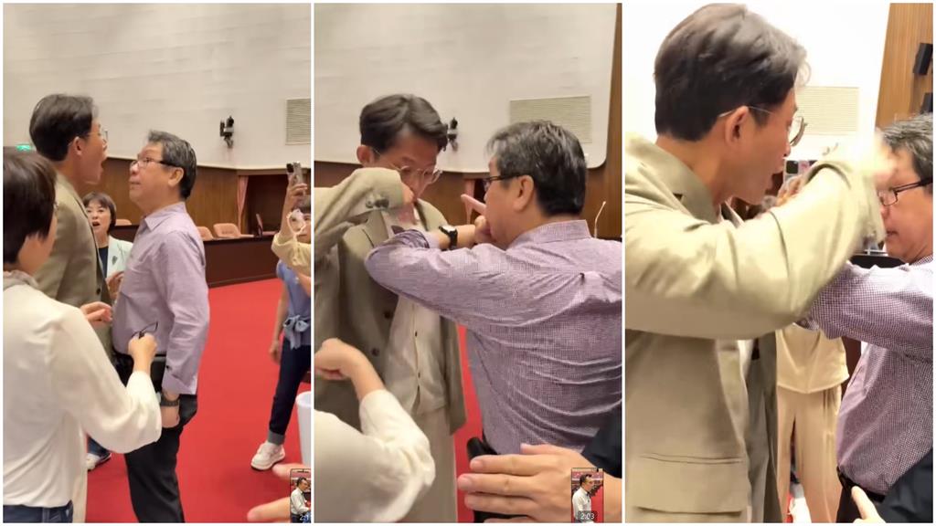 黃國昌才吼完沈發惠「不要推我」！換鍾佳濱遭「貼臉怒瞪+咆哮」畫面曝光
