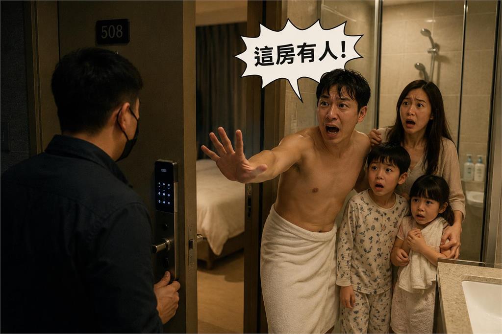 入住旅館深夜竟有人按鎖進房 民眾嚇瘋擋門 最後真相曝光