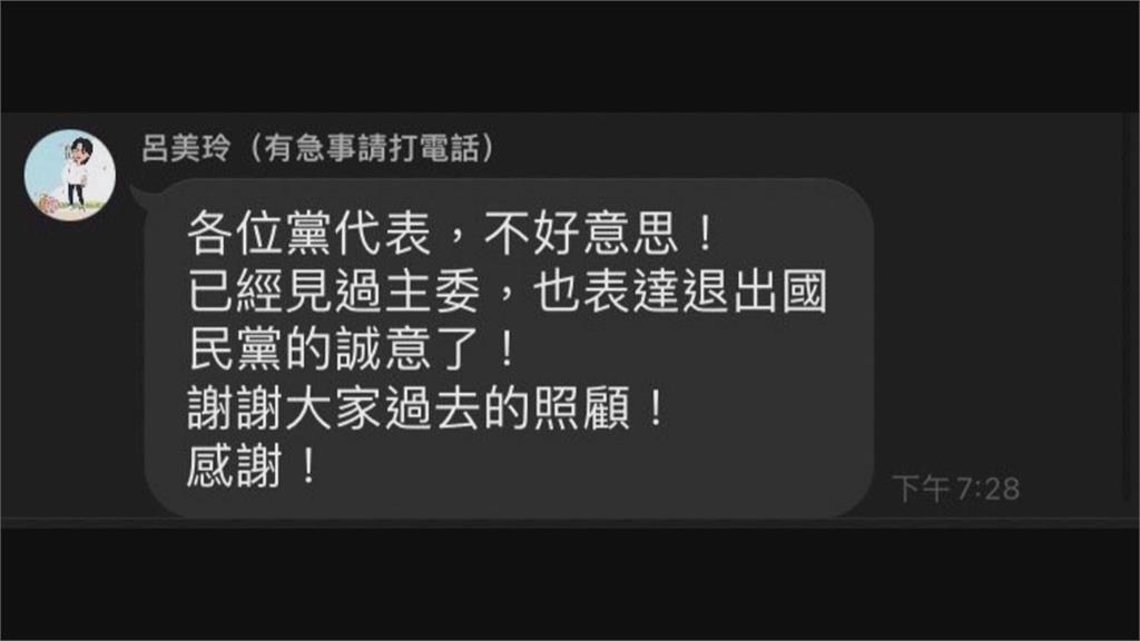 呂美玲「討中國打」惹議 宣布退出國民黨! 傳加入民眾黨參選立委