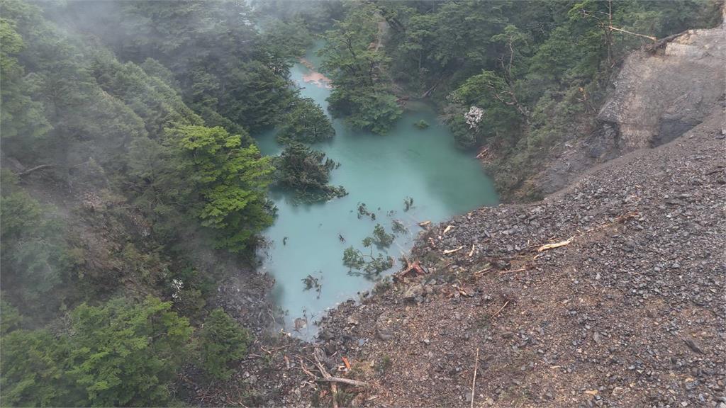 快新聞/連日大雨形成堰塞湖!林保署示警:勿進入南投合歡溪溪床