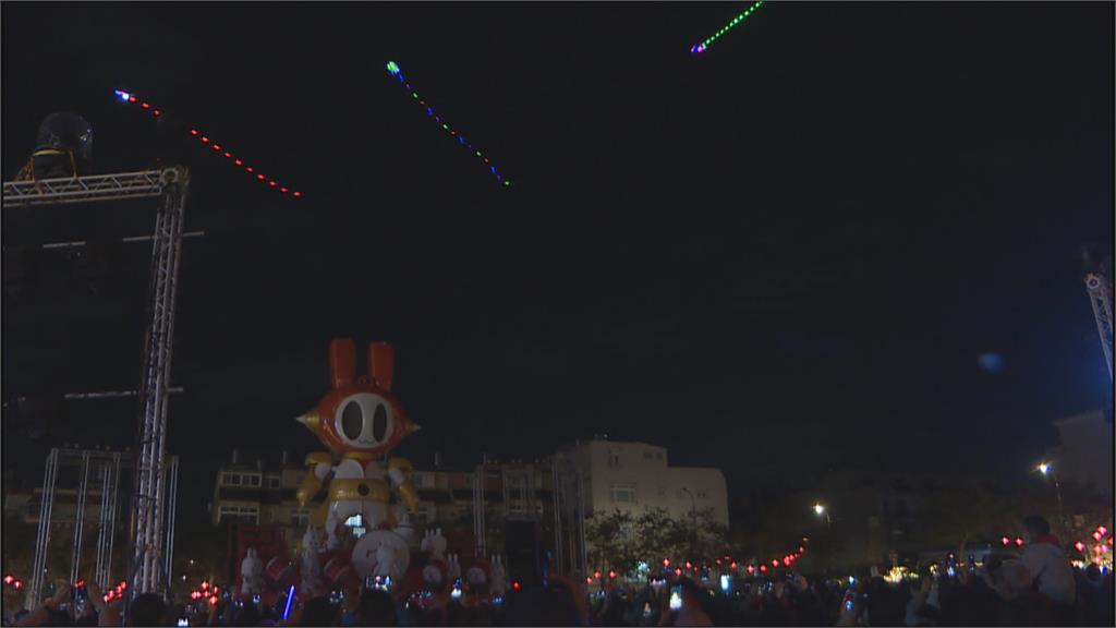 楊梅富岡亮起來！　桃園燈會周二開幕　5米高巨兔機器人吸睛